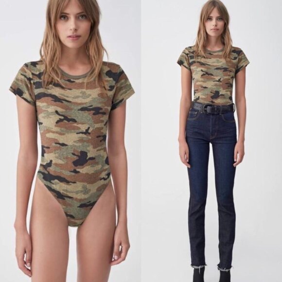 Re/Done Bodysuit Camo_S - Picture 2 of 11